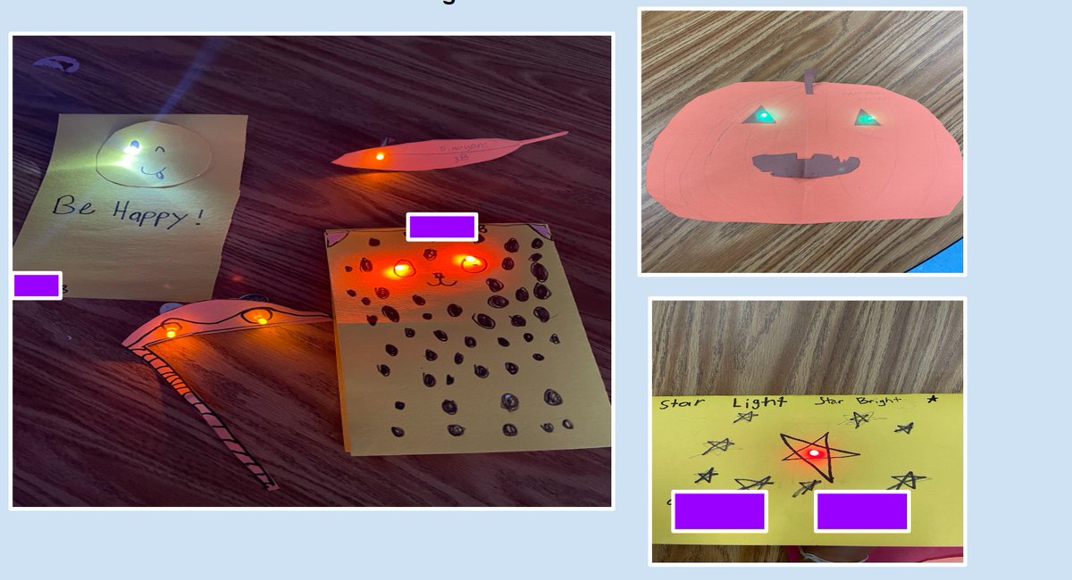3rd graders learned about LEDs and made these creative paper circuits. #STEM #STEMSOS #STEMeducator #Harmonypublicschool #HPS #Elementaryeducator #creativity #engineeringclass #3rdgraders #Austin #Texas