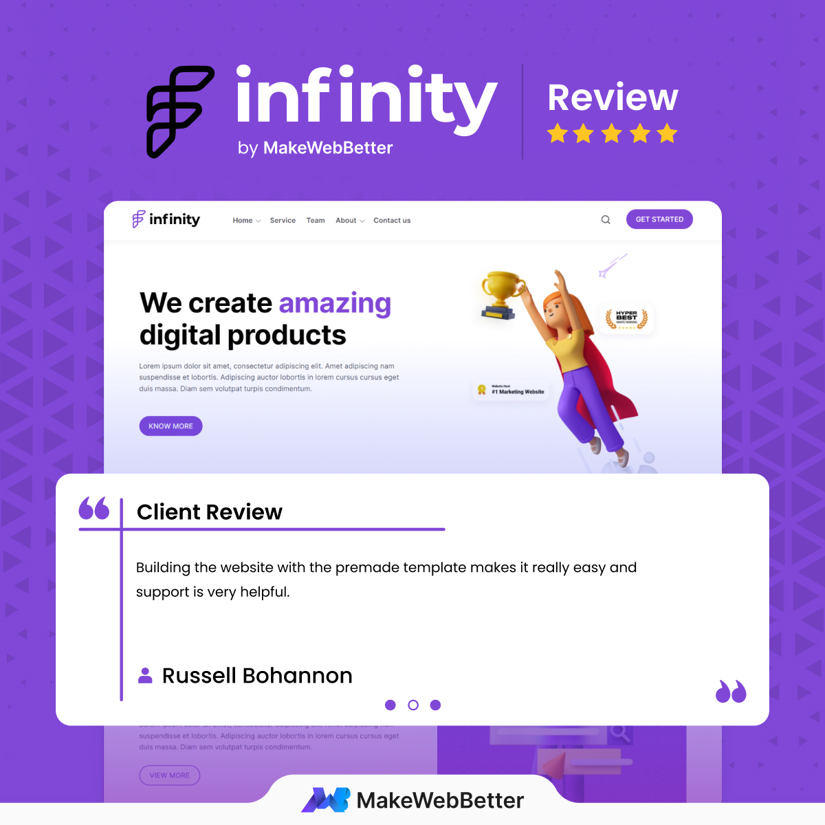 makewebbetter's tweet image. We’re glad that you loved the product, and service We are always trying our best to make your experience memorable.

#theme #hubspot #hubspottheme 
#review #hubspotpartner #hubspotlife