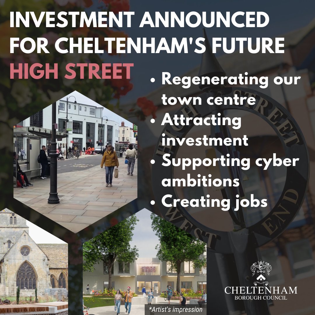 Council announces package to support town centre economy. Read more⬇️ 
cheltenham.gov.uk/news/article/2…

#Cheltenham #Business #investment #regeneration