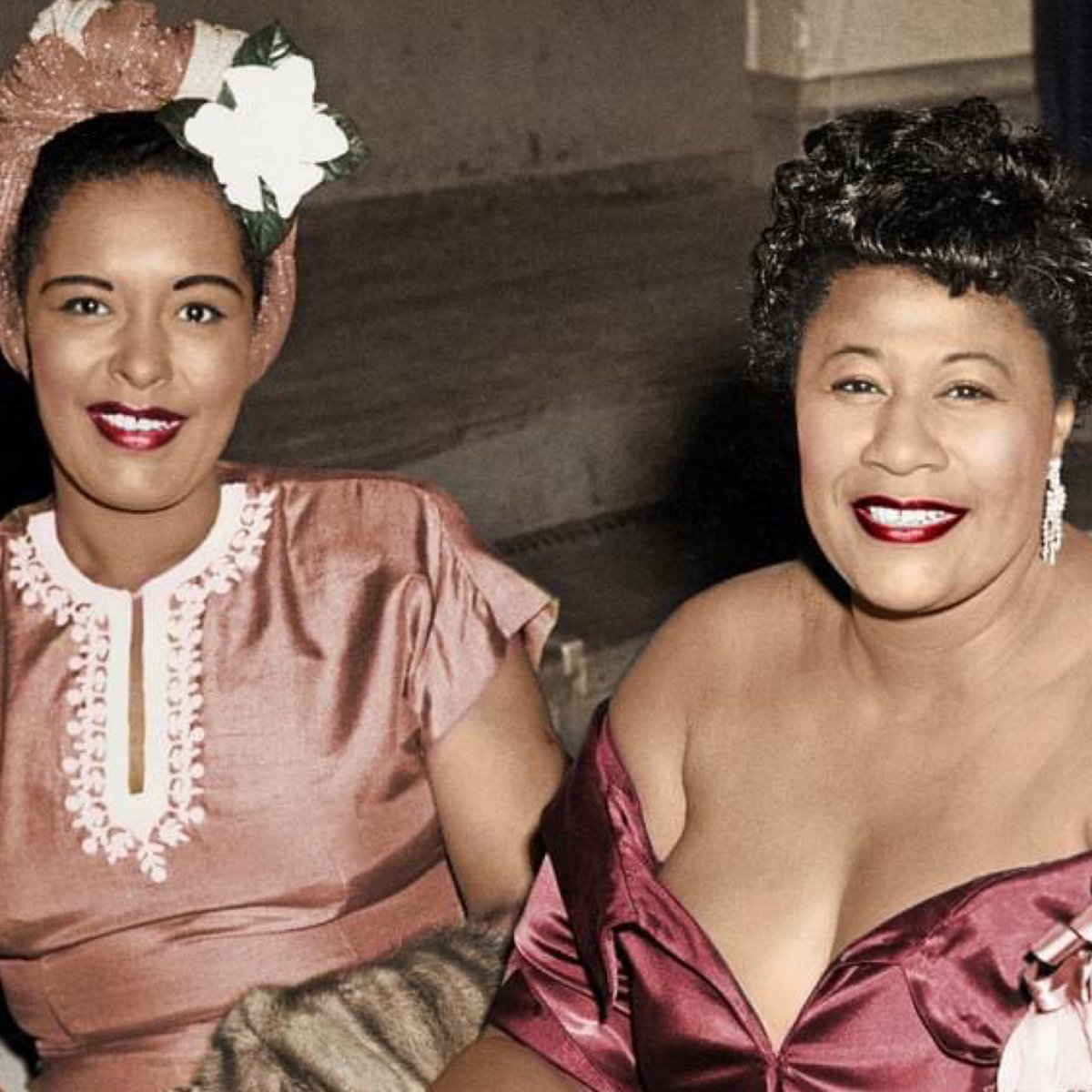 Billie Holiday and Ella Fitzgerald, goddesses of Jazz.