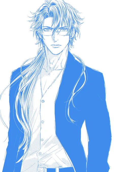 お散歩男士と聞いてなんとなく落書き 