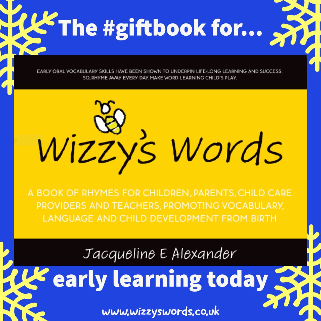 Wizzyswords's tweet photo. It’s beginning to look a lot like…
Rhymes aid ALL learning #research
Oh yes they do...!
Wizzy’s Words rhymes present THE #vocabulary for #littlelearners for #learningthroughplaying today.
https://t.co/gZpBtZ8cPy https://t.co/WBA7LJLJPi