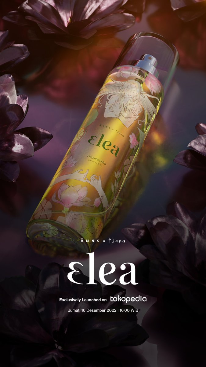 HmnsId's tweet image. HMNS x @ntsana_ proudly presents our first EDT.

A fragrance mist we call "HMNS Elea"

Jumat, 16 Desember 16.00 WIB. Hanya tersedia eksklusif di @tokopedia 

Rp185.000 @ 250ml EDT/ Fragrance Mist