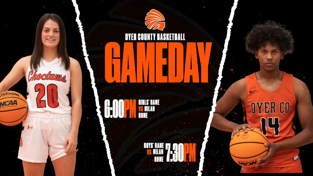 <a href="/DCHS_hoops/">Dyer County Choctaw Basketball</a> #GAMEDAY as they return home to host <a href="/Milan_Hoops/">Bulldog Basketball</a>! #TRIBE4LIFE