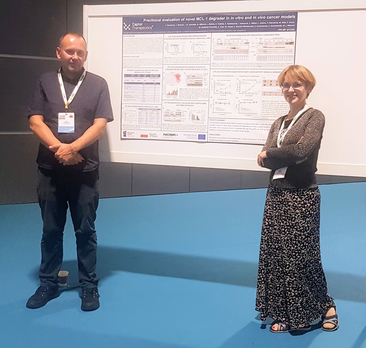 Piotr Kowalczyk – Principal Scientist in Drug Development & Jola Skalska – Principal Scientist, took part in @myESMO in Singapore, to talk about our CT-03 project, aimed at tackling liquid & solid tumors. We expect to start clinical trials in 2023/24.