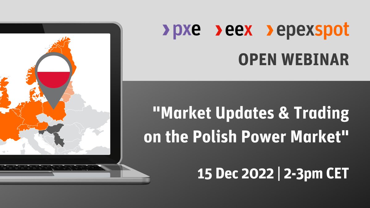 EPEX SPOT SE (@epexspot_se) on Twitter photo In the webinar, <a href="/PXEpower/">Power Exchange Central Europe, a.s. (PXE)</a> & EPEX will share important market trends and updates on regulation, RES development and more, as well as introduce EPEX's competitive offer and what it takes to trade on the Polish spot market. Register here: lnkd.in/eqfVUg3n In the webinar, <a href="/PXEpower/">Power Exchange Central Europe, a.s. (PXE)</a> & EPEX will share important market trends and updates on regulation, RES development and more, as well as introduce EPEX's competitive offer and what it takes to trade on the Polish spot market. Register here: lnkd.in/eqfVUg3n