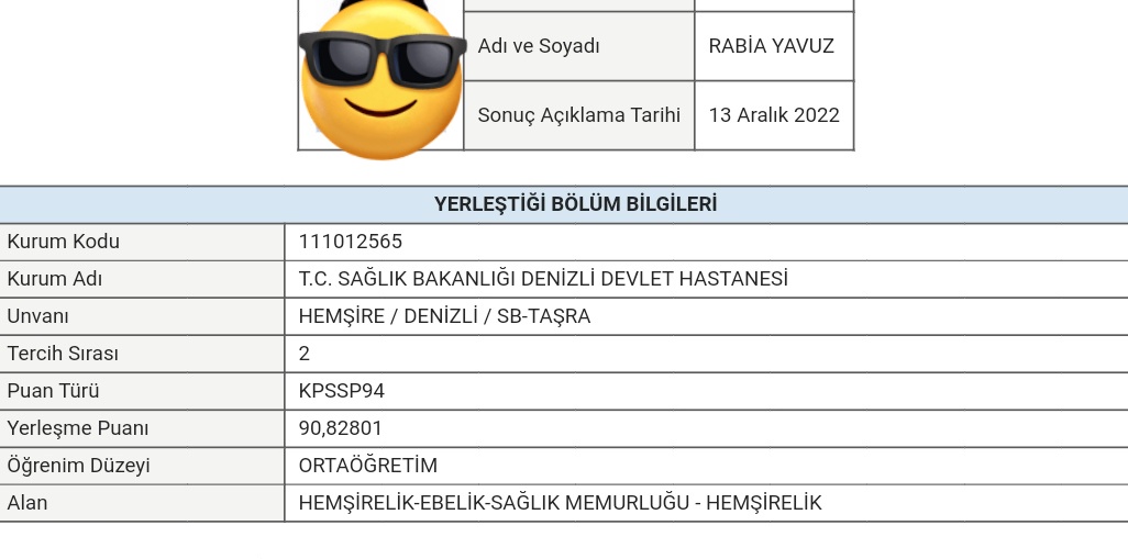 Ben atandım... #ÖsymSonuclariAcikla