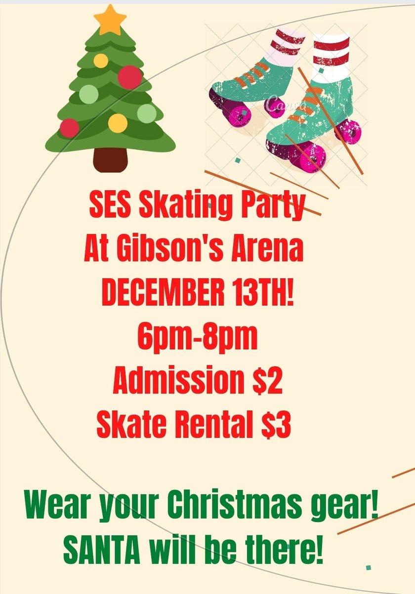 bcs_asstsupt's tweet photo. SES Skating Party tonight at Gibson's. #LPSelma https://t.co/tZmd5KA5QH