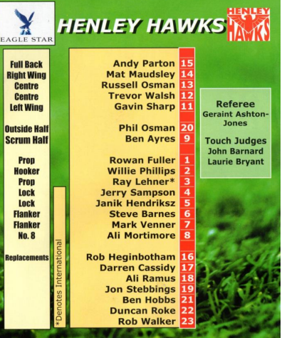 Gloucester Rugby Charitable Foundation (@gr_foundation) on Twitter photo HERITAGE | #GlosOnThisDay
On January 30th 1999, <a href="/HenleyHawks/">Henley Hawks Rugby</a> visited Kingsholm in the 5th round of the cup.
𝗚𝗟𝗢𝗨𝗖𝗘𝗦𝗧𝗘𝗥 𝟯𝟭-𝟵 𝗛𝗘𝗡𝗟𝗘𝗬
T: Rory Greenslade-Jones, Terry Fanolua (2), Simon Mannix (2)
C: Simon Mannix (3) HERITAGE | #GlosOnThisDay
On January 30th 1999, <a href="/HenleyHawks/">Henley Hawks Rugby</a> visited Kingsholm in the 5th round of the cup.
𝗚𝗟𝗢𝗨𝗖𝗘𝗦𝗧𝗘𝗥 𝟯𝟭-𝟵 𝗛𝗘𝗡𝗟𝗘𝗬
T: Rory Greenslade-Jones, Terry Fanolua (2), Simon Mannix (2)
C: Simon Mannix (3)