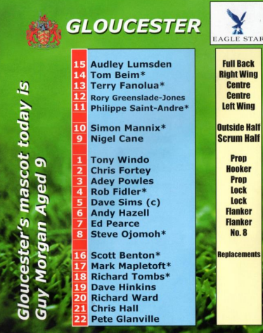 gr_foundation's tweet photo. HERITAGE | #GlosOnThisDay

On January 30th 1999, @HenleyHawks visited Kingsholm in the 5th round of the cup.

𝗚𝗟𝗢𝗨𝗖𝗘𝗦𝗧𝗘𝗥 𝟯𝟭-𝟵 𝗛𝗘𝗡𝗟𝗘𝗬

T: Rory Greenslade-Jones, Terry Fanolua (2), Simon Mannix (2)
C: Simon Mannix (3) https://t.co/H0t3bjf3Rx