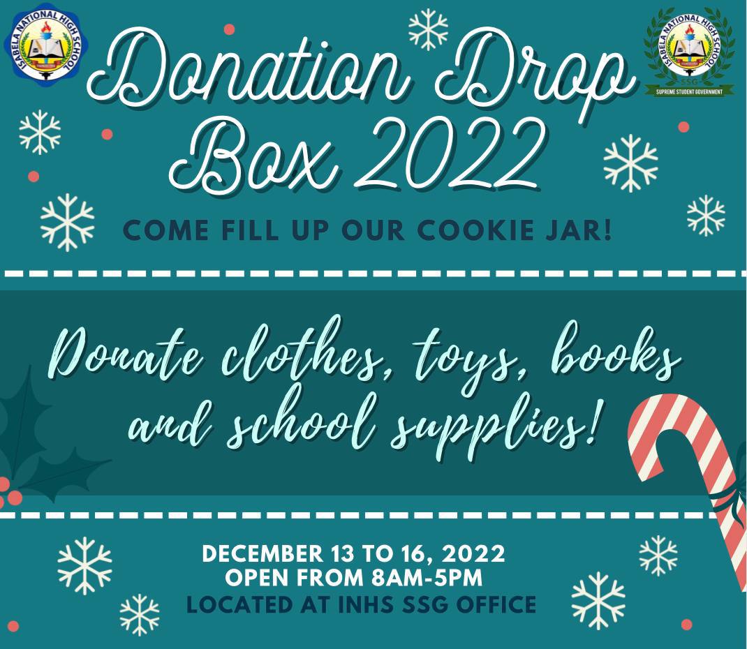 ssginhs's tweet photo. Happy freezing yet joyous holidays, INHSians! ❄️🎄  

We can all agree that there's nothing merrier and warmer in the heart than sharing the gift of the festive season.

Come and be Santa! 🎅

Drop your love and joy for the kids through your little gifts in our Santa sack. 🧸 https://t.co/EqalctblrQ