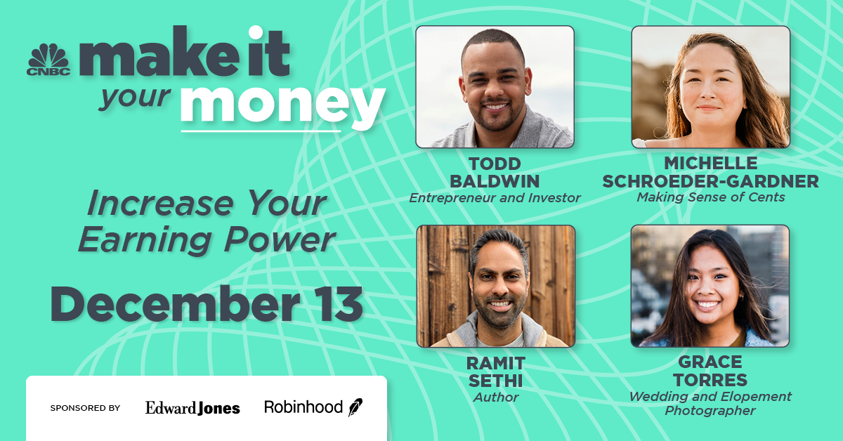 NOON TODAY > Join us virtually for #MakeItYourMoney where our speakers will share how you can earn more, while possibly working less.

The event is free and open for all, register here: bit.ly/3fU175m
