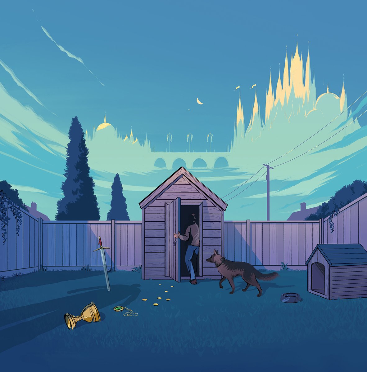 jmcillustration's tweet photo. @Handsome_Frank This @nytimesbooks illustration I made for a review of Stephen King's latest novel Fairy Tale. https://t.co/ukvI7culba