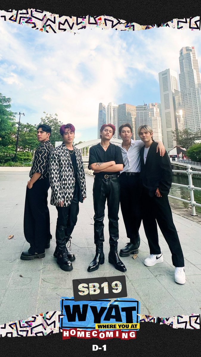 SB19Official's tweet photo. [D-1]

We're back at it. 1 day to go before the homecoming concert! Are you excited? 🤘

Don't miss the chance, get your livestreaming tickets here: https://t.co/hwOaM4HH2i

#WYAT #WYATTour
#WhereYouAtSB19 https://t.co/YKWRl7UFBQ