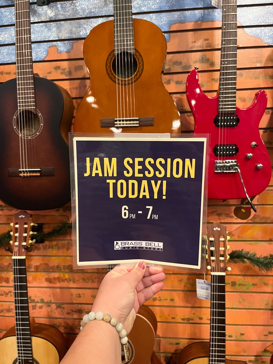 Today is our final jam session of the year!

Stop by between 6-7pm and play with our Brass Bell house band! Open to all ages, levels and instruments.

No registration necessary!