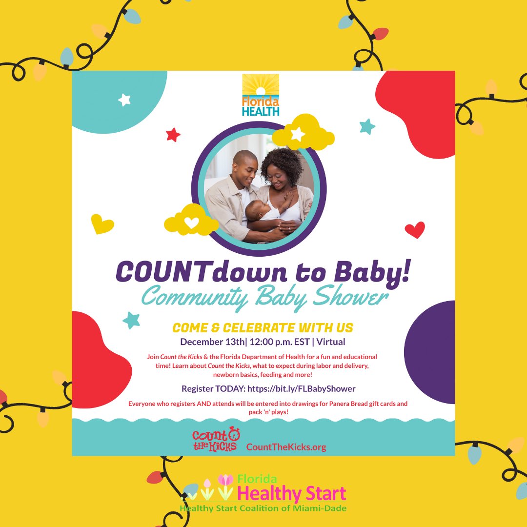 hscmd's tweet photo. TODAY @ 12pm Count the Kicks will be hosting a FREE statewide virtual baby shower for expectant/new parents. 

The baby shower will include educational information on what to expect during labor &amp; delivery, newborn basics, infant feeding, infant safety, &amp; more.

#CTK #HSCMD #baby https://t.co/Az0r2gTaJQ