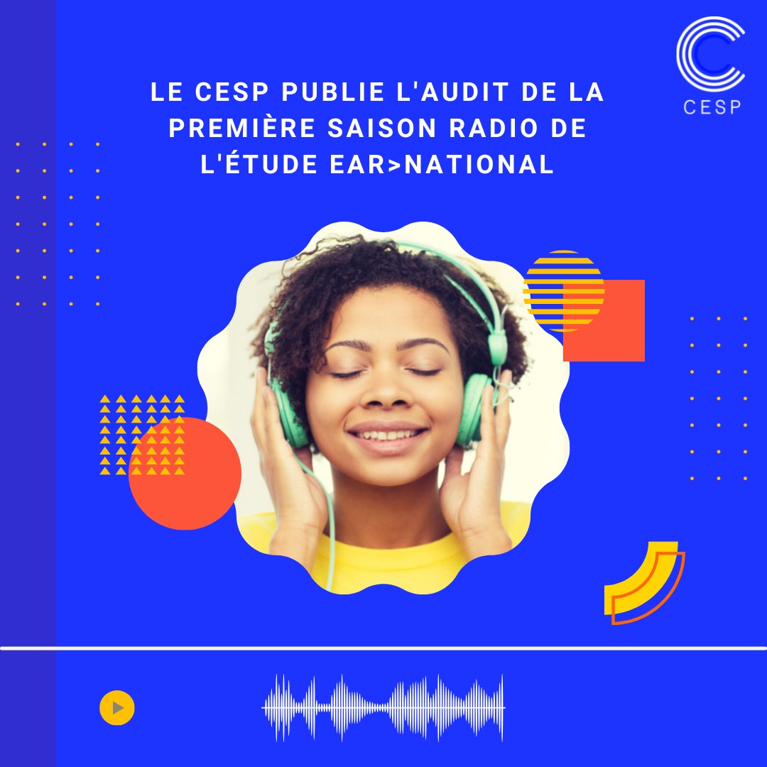 📢 Le CESP publie l'audit de la première saison radio de l'étude EAR>National

👉 Lire le communiqué de presse pour en savoir plus
cesp.org/wp-content/upl… 

#mesure #audience #Radio  #Audit