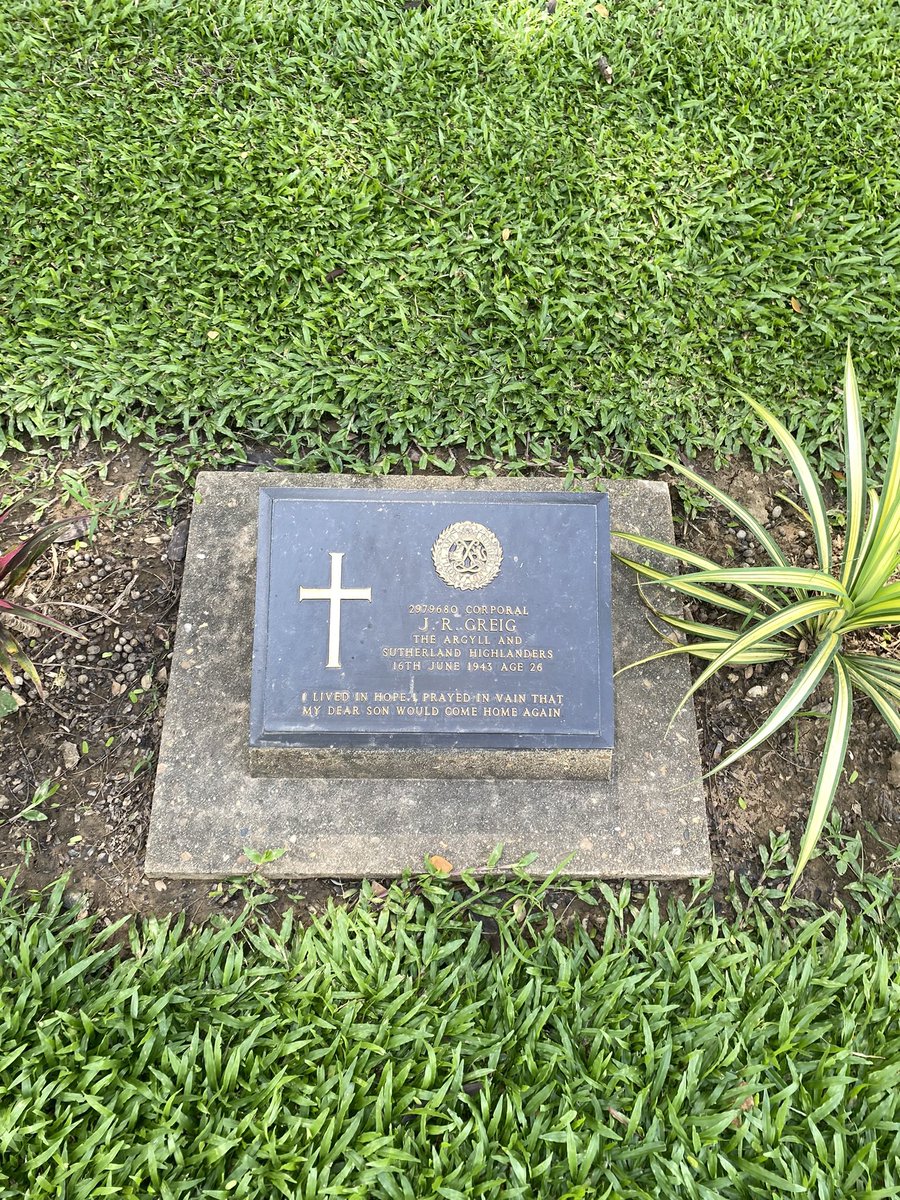 _gabagool__'s tweet photo. @HardcoreHistory I visited the Allied POW cemetery in Kanchanaburi, Thailand, for soldiers who died building the Thai-Burma railroad. The cemetery is very well taken care of. https://t.co/ZOAnCVnEeK