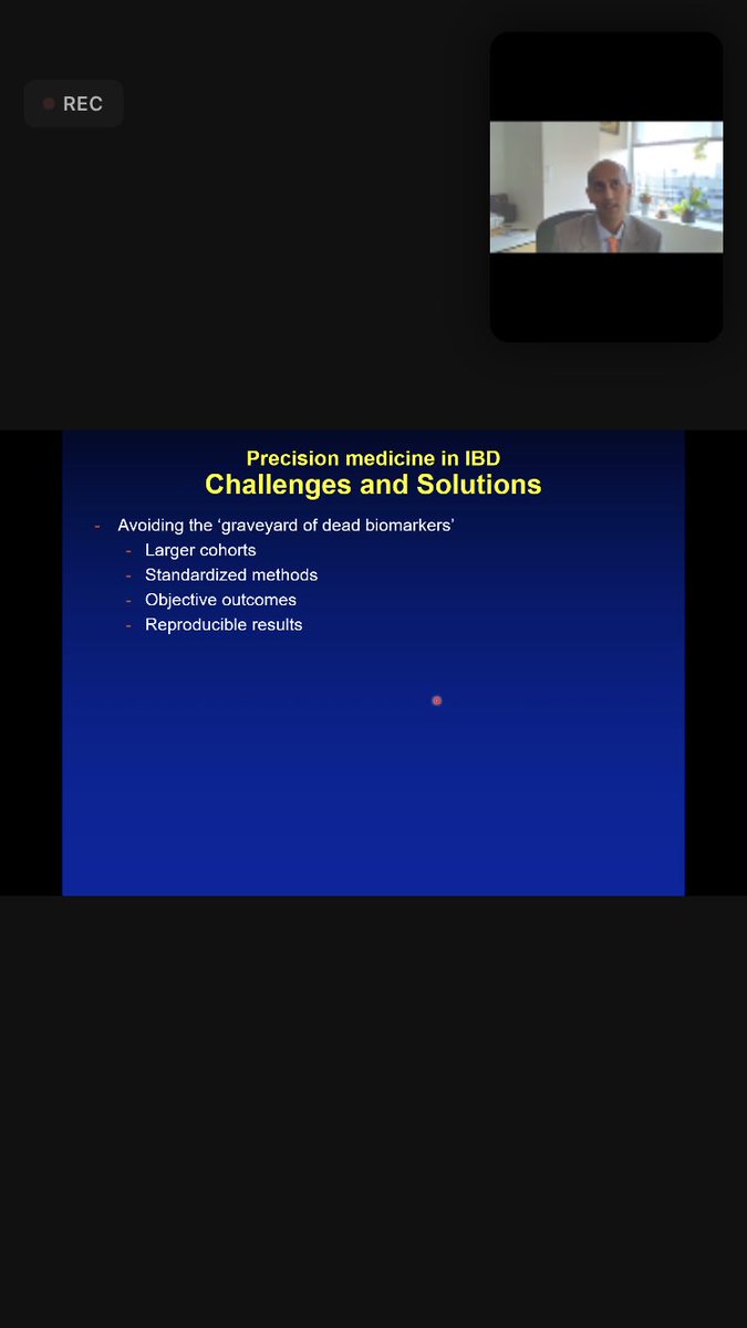 Loved @AshwinMDIBD talk today @UMichGIHep #GIGRandRounds @CushingK_IBD (+ @berinsj)

Especially, loved Ashwin’s thoughtful approach to biomarkers.

▶️Number of studies on putative biomarkers in #IBD >>> actual clinical utility.

🔴What are we missing?