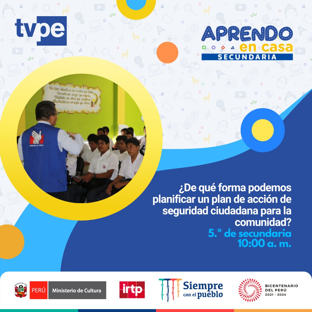 tvperupe's tweet photo. Hoy es el turno de las clases para las alumnas y los alumnos de secundaria en lo mejor de #AprendoEnCasa.
Estos son los temas del día: ⬇️
#LaSeñalQueNosUne https://t.co/KjlYY0aSzW
