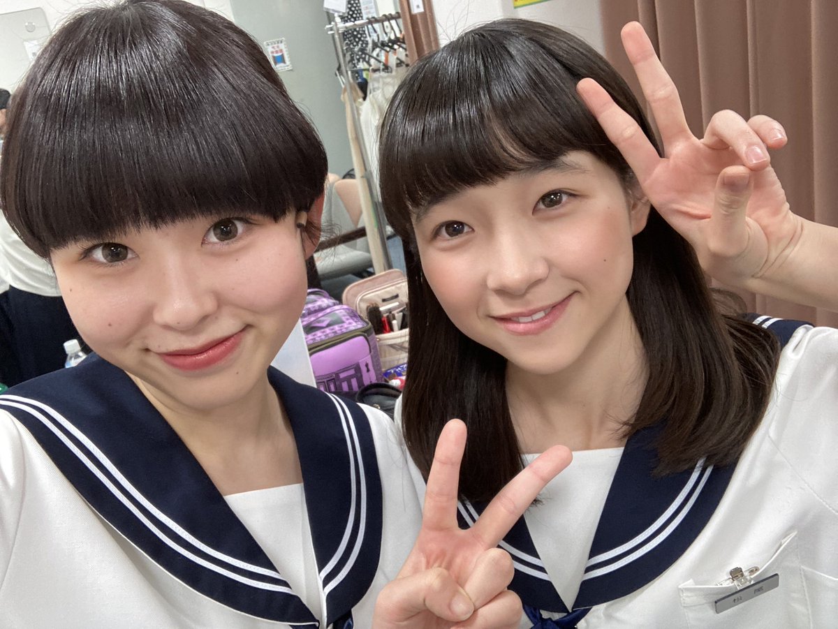 HinanoTakashima's tweet photo. 舞台　『#くちびるに歌を』
本日の公演、終演しました！

今日も本当に楽しかった☺️

あと、残り3公演、、、。
後悔のない演技と歌を届けます！

また、明日も頑張ります💪

柏木先生とマナミと🤍 https://t.co/ITxYHwDBe4