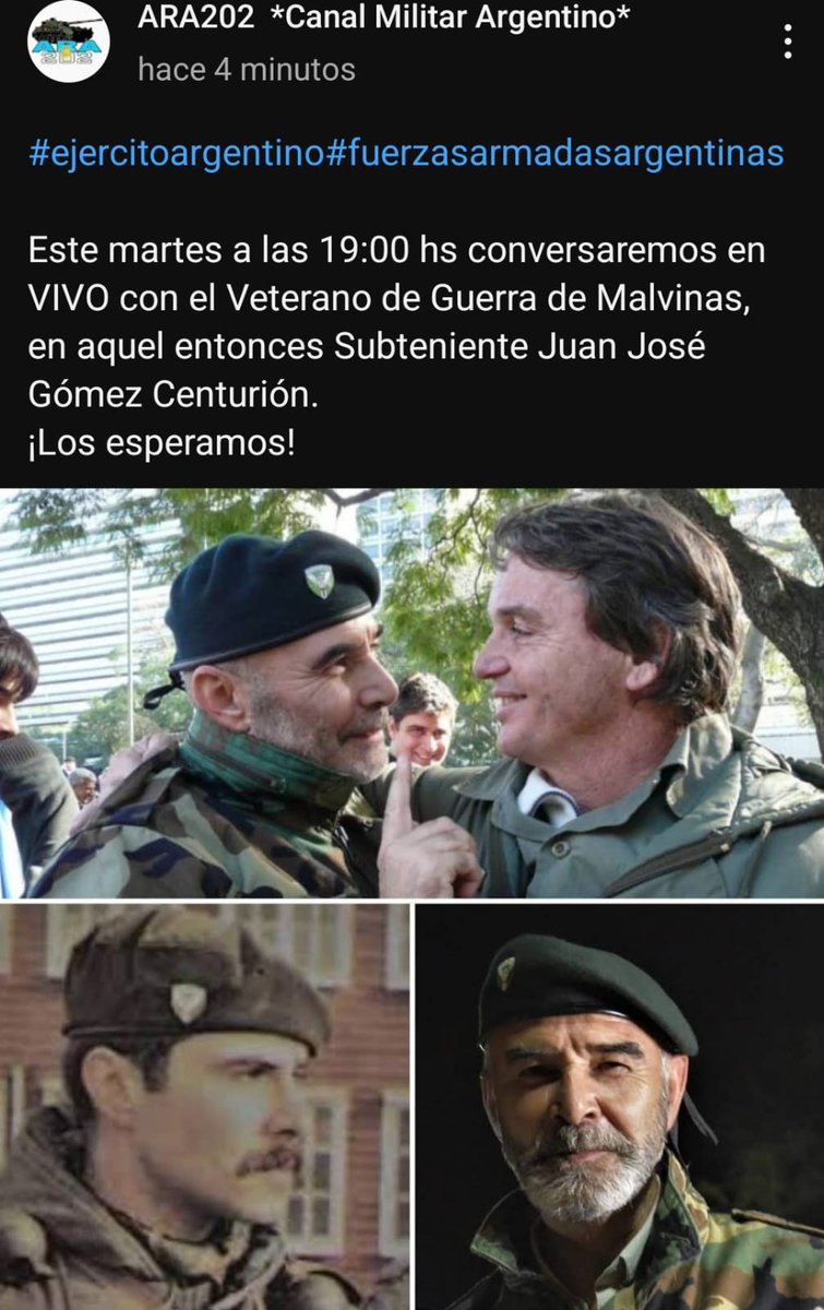 Hoy a las 19 hs por el canal de youtube Ara 202 !!
