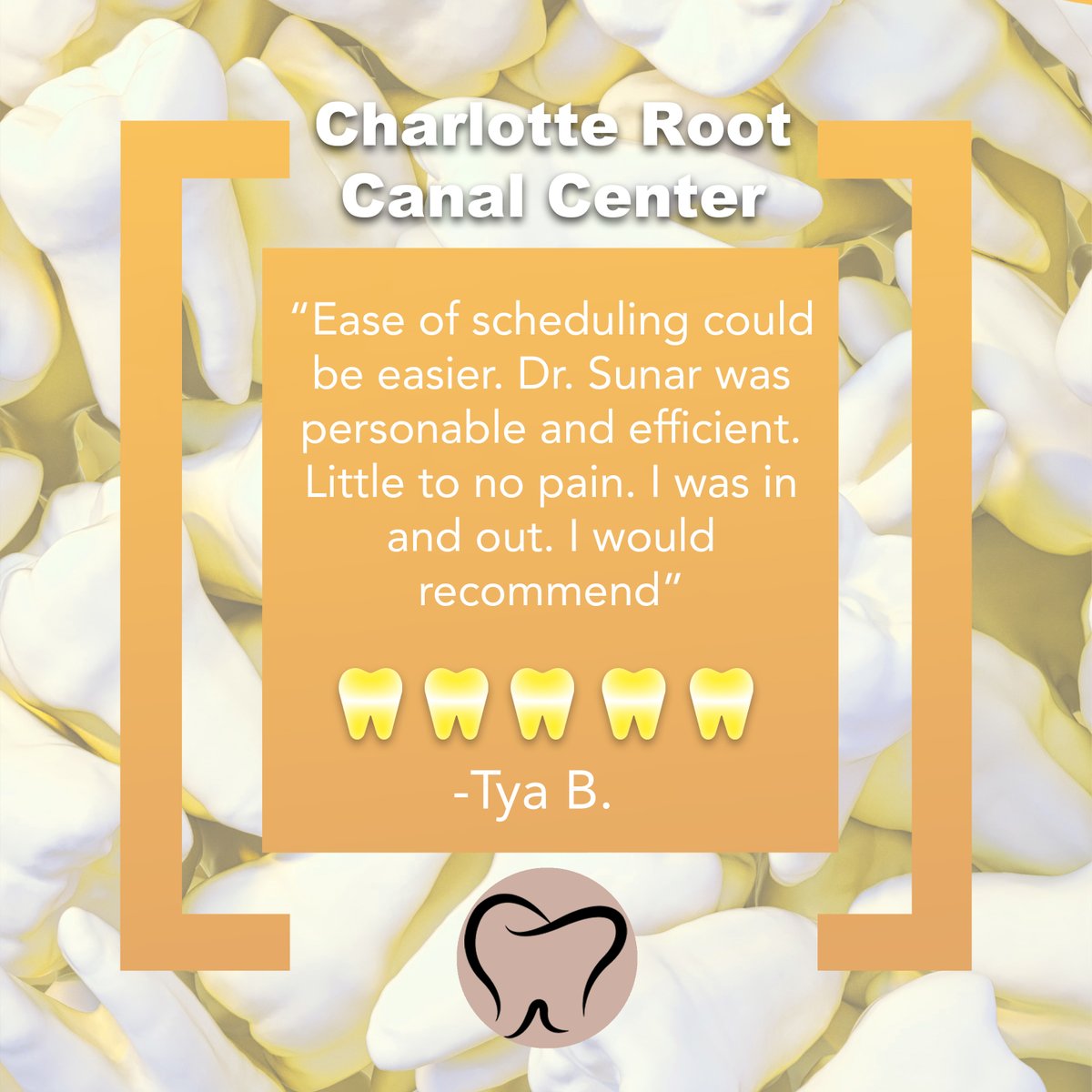 crcc_dmd's tweet photo. Such great feedback, we really appreciate it! Thank you Erika!
#dental #Root #canal #rootcanal #charlotterootcanalcenter #doctorsunar #rush #dentistry #teeth #toothcare #dentistsincharlotte #Charlotte https://t.co/6aUmW3wSF4