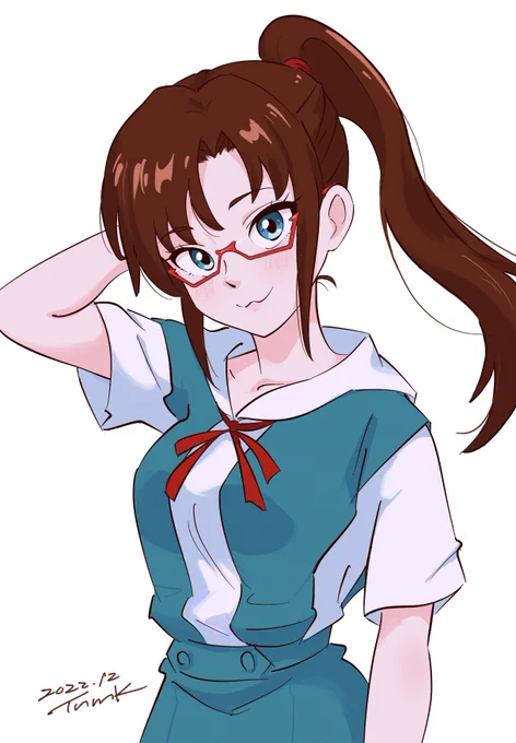 ポニマリ#真希波・マリ・イラストリアス#エヴァンゲリオン 