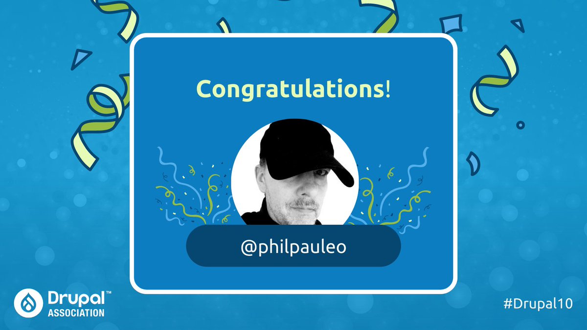 drupalassoc's tweet photo. CONGRATS to our next #10DaysofDrupal10 winner, @philpauleo! ๐ You will be receiving a DM to claim your #Drupal10 hoodie. Thank you to everyone who entered yesterday's giveaway!
There is only ONE more chance to win a #Drupal10 hoodie ๐ Good luck! https://t.co/5EnvFwtNsV