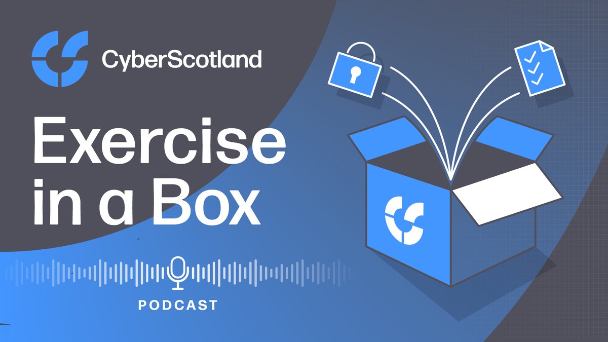 CyberResScot's tweet photo. 📢#Podcast #New🗣️
Episode 2: Exercise in a Box
In this episode, we take a deep dive into 'Exercise in a Box', tracing its origins, and talk about its core purpose in helping organisations test and practise their response to a cyber attack.
Listen: https://t.co/1WThPBZr7d https://t.co/evwcmk0RYu