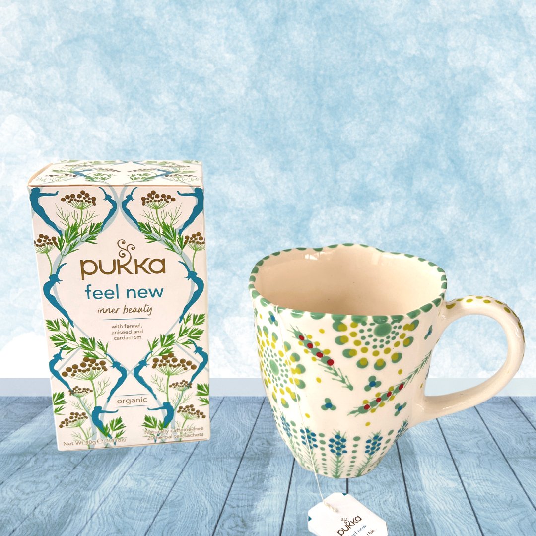 When your favourite @PottersworkCT mug matches your favourite tea @Pukkaherbs #pukkatea #ceramics #SouthAfrican
