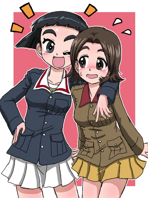 上西は西原と一緒に描く事も多いですね
例外は澤ちゃんとのユニフォーム交換 