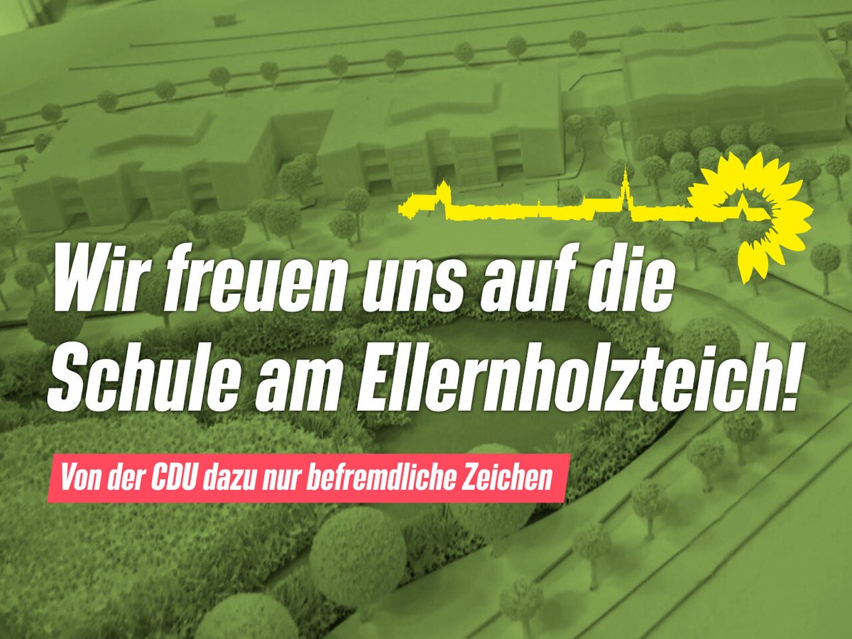 Die Grüne🌻Bürgerschaftsfraktion #Greifswald ❤️✅freut sich auf die neue #Schule am Ellernholzteich 🌳🌳, die CDU sagt, dort wohnen keine Kinder! Mehr dazu unter: gruene-vorpommern-greifswald.de/aktuelles/news…