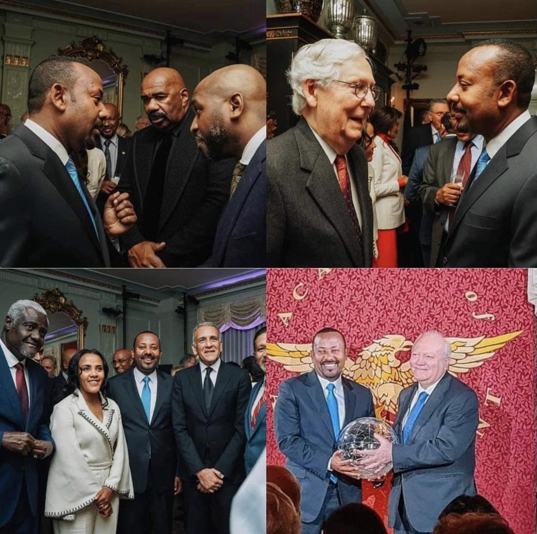 Eritrean Press (@eritreanpress) on Twitter photo Good to see #American high level politicians queuing up to shake hands with Nobel Peace Prize Laureate and #Ethiopia’s PM <a href="/AbiyAhmedAli/">Abiy Ahmed Ali 🇪🇹</a>.
#Eritrea #Africa Good to see #American high level politicians queuing up to shake hands with Nobel Peace Prize Laureate and #Ethiopia’s PM <a href="/AbiyAhmedAli/">Abiy Ahmed Ali 🇪🇹</a>.
#Eritrea #Africa