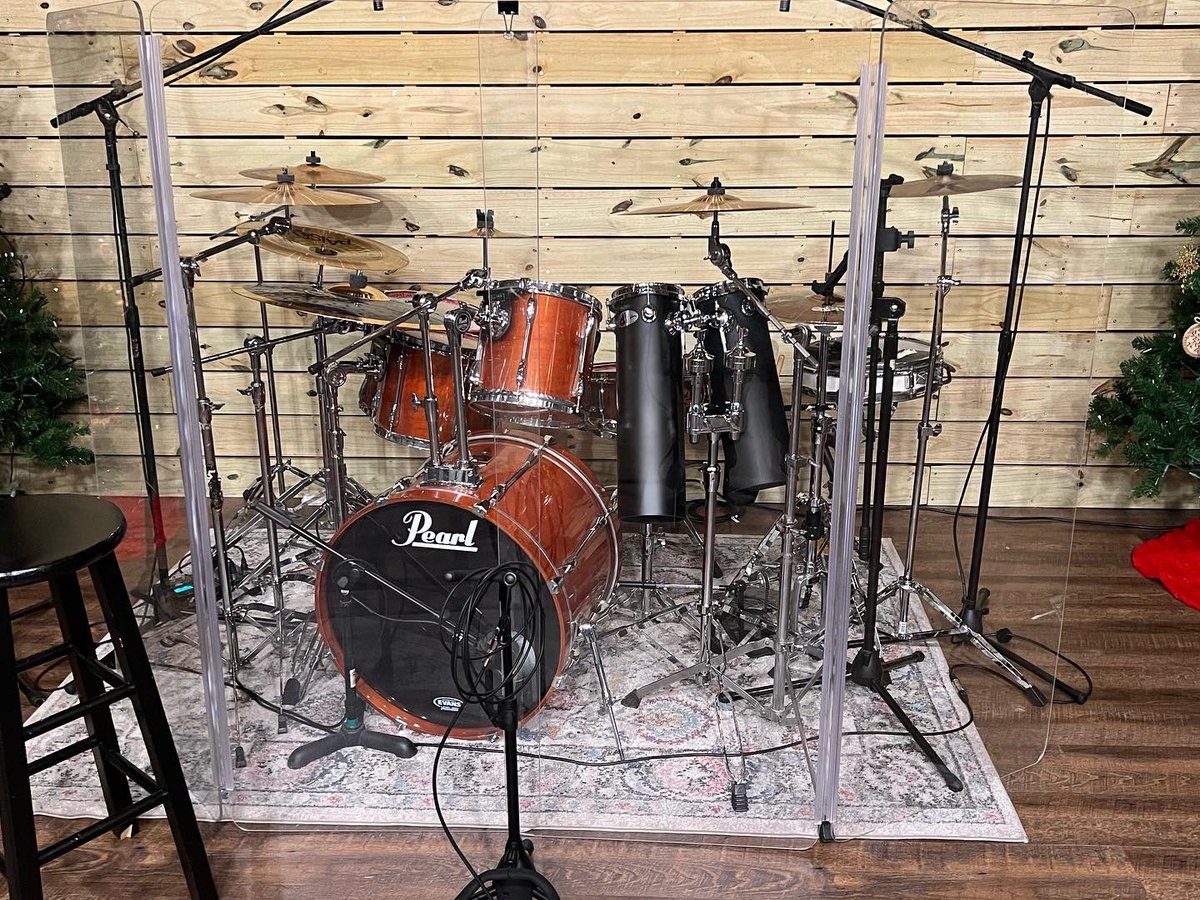 RevConwell's tweet image. Couple of new additions for an even fuller sound!  These Deccabons from @ddrumUSA sound great &amp;amp; look awesome on the kit - can’t wait to see what they sound like live! #drums #lifetimepassion