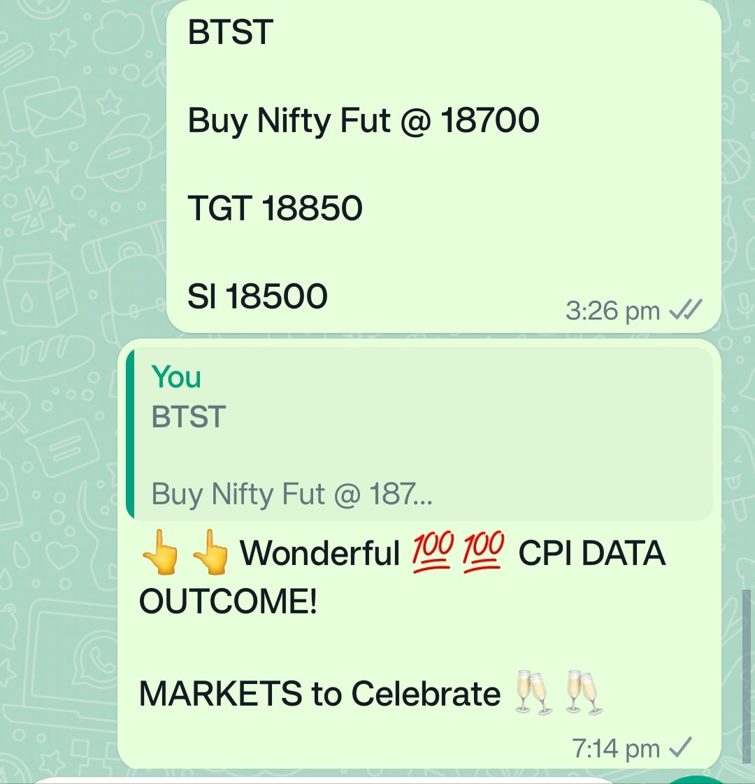 iamvictorycoach's tweet photo. We are Long on Nifty at closing!

Let's hope we all make it Huge!

#stimulators 
#tradewithguidance https://t.co/NubHvvBSUT