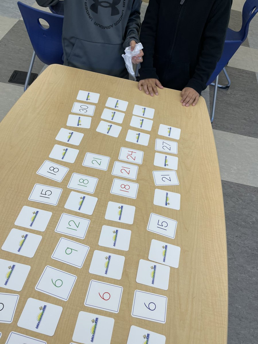 BethCgps's tweet image. #MathClub students working on multiples of 3 in a #TreasureHunt @USMathRecovery @NewLebAP22 @NewLebAP @NewLebPrincipal @GreenwichPSMath