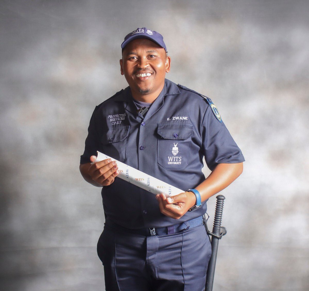 Congratulations to the Security Officer <a href="/WitsUniversity/">Wits University</a> Excellent Sithembiso Zwane on obtaining his qualification in Management.