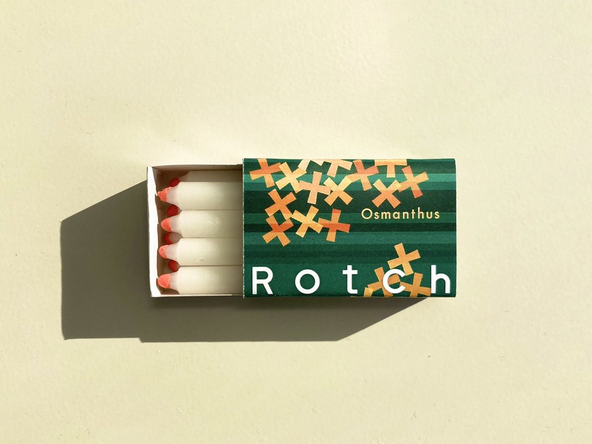 ogasawara991025's tweet photo. マッチのように着火できるアロマキャンドルシリーズ「Rotch」、引き続き新作のパッケージデザインも担当しています。
キンモクセイと無香料の2種類。

クラウドファンディング形式での先行販売が始まっているそうです、ぜひに〜
https://t.co/BZ05T6KGfJ https://t.co/VbuBkgEY8D