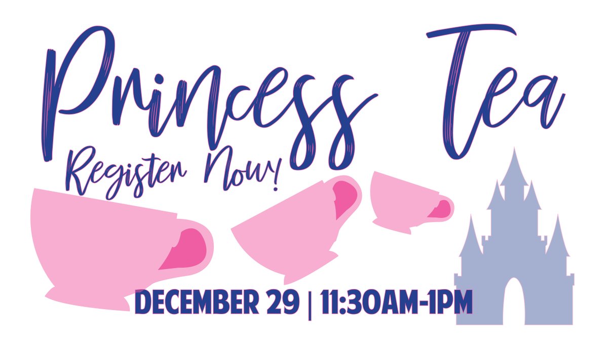 ColumbusINParks's tweet image. You are cordially invited to a Princess Tea!

Ages 4-12 | December 29 | 11:30am - 1pm | Hamilton Community Center &amp;amp; Ice Arena | $20/princess

More Info - bit.ly/3gk9Ttu

Register  Online - ow.ly/wxf750LICyV