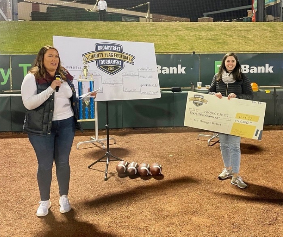 crawfordagncy's tweet photo. Our team had fun collaborating with @BroadstreetInc to plan their recent 2022 Charity Flag Football Tournament at Fluor Field! The successful event raised $43k to benefit @projecthost. #client #CrawfordClient https://t.co/W5Fn9edYMA