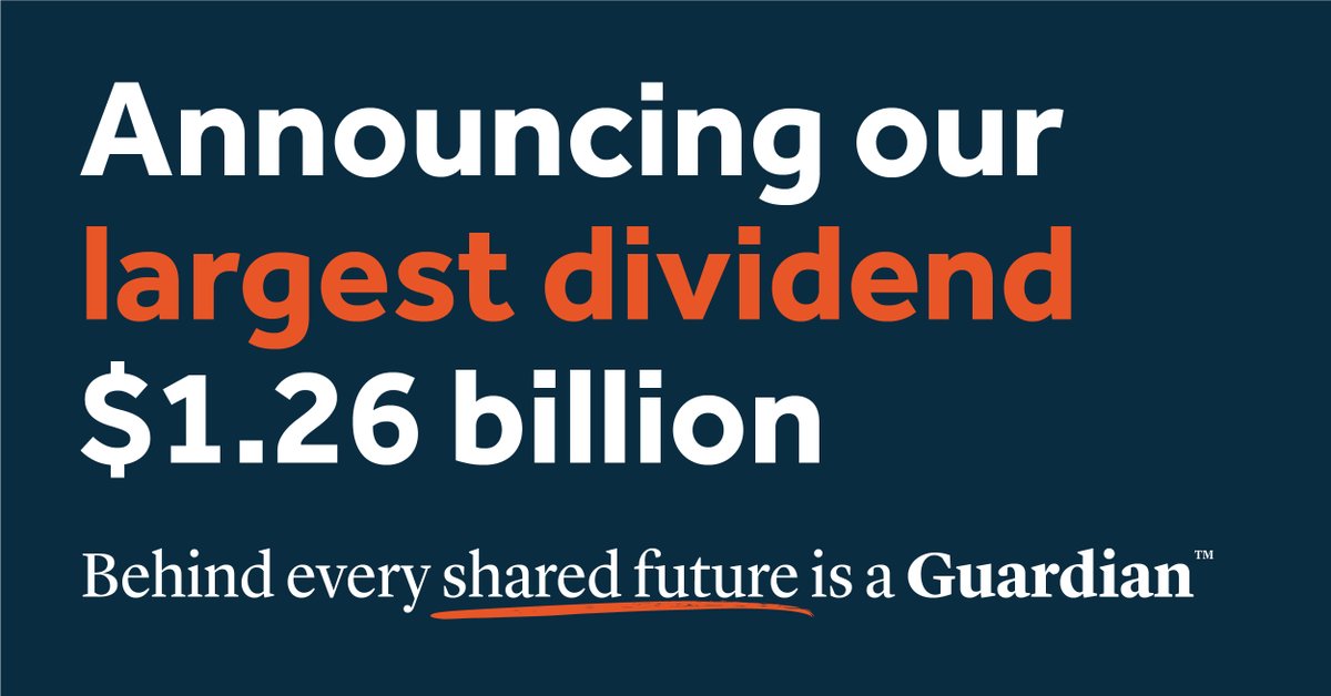 We are proud to announce our largest dividend payout in our 162-year history. Our $1.26 billion dividend allocation reflects our unwavering commitment to our financial strength, mutuality, and our policyholders' financial well-being.  Learn more: bit.ly/3uMMGUo