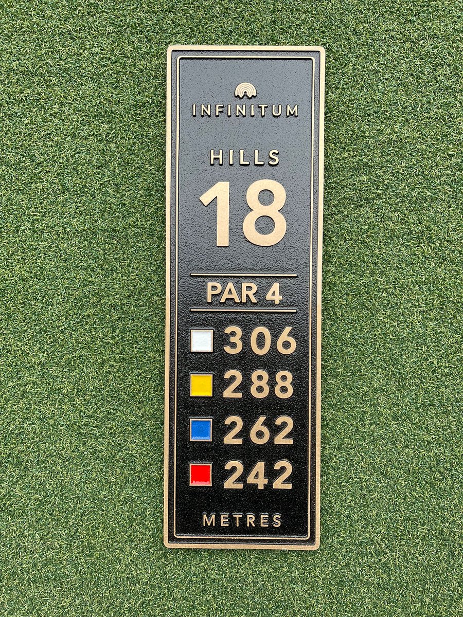 PolaceGolf's tweet photo. Today we have delivered the new tee information plates to INFINITUM GOLF. Manufactured by @eaglegolfuk. Thank you very much INFINITUM GOLF for trusting us and Liam for a job well done!
#golf #golfspain #golfmanagers #golfcourse #greeenkeepers #casaclub #golfsignals #teegolf https://t.co/9tTVt5zXwU