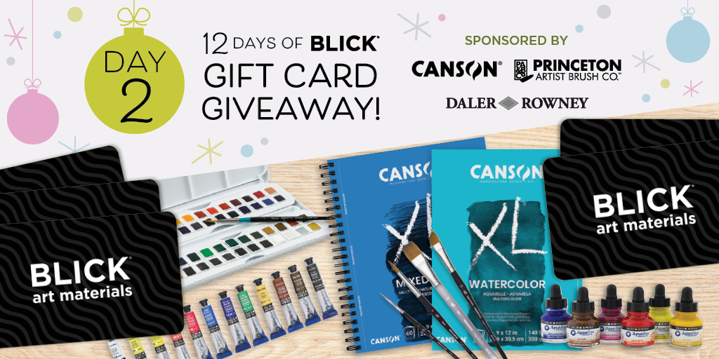 Blick Art Materials on Twitter "🎄 12 Days of BLICK, Day 2! ️ Enter to