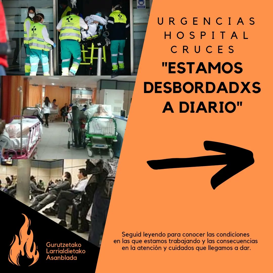 Gurutzetakolan1's tweet photo. ESTA SITUACIÓN NO ES PUNTUAL! 

La Urgencia está DESBORDADA y nosotrxs también. 

🔥🔥🔥🔥🔥🔥🔥🔥🔥🔥🔥 https://t.co/BMvaQXur1r