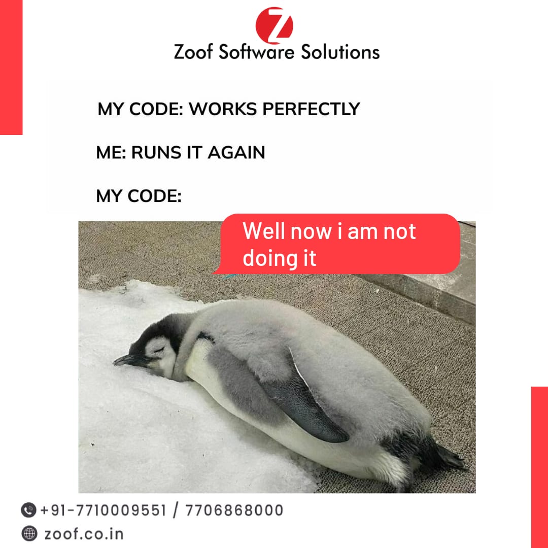 ZoofInc's tweet photo. Lazy Code...!!😁😁

"Tag &amp; Share With Your Developers Friend &amp; Colleagues"😅
.
.
.
#coder #codermeme #softwaredevelopment #codedevelopers #developers #lazycode #developmentmeme #meme #corporatememes #memesdaily #officememes #worklife #corporatemillennial #officejokes #workhumor https://t.co/szrzIdKOBR