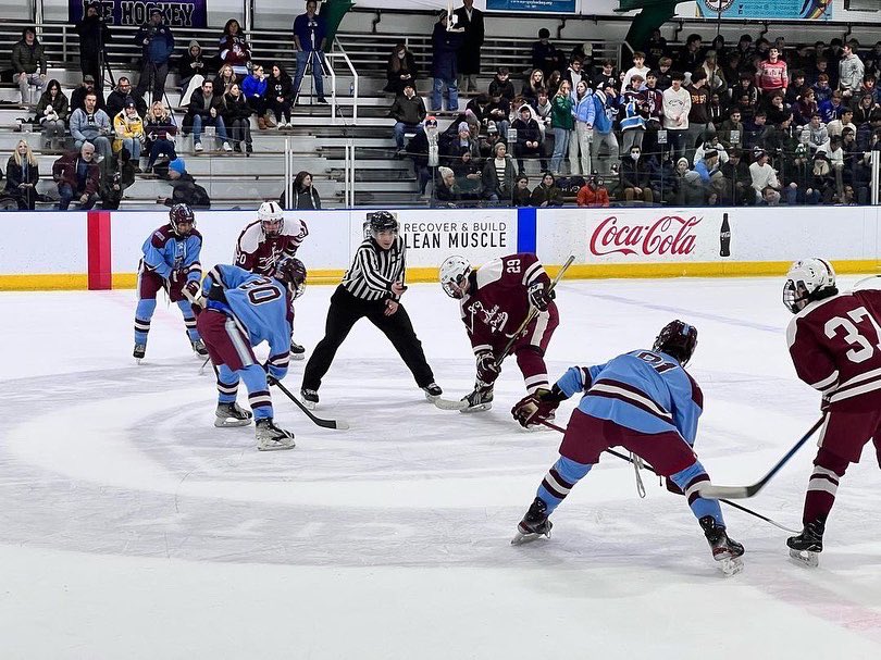FP_Sports's tweet photo. @FpPuck tied @XavierKnights 4-4 last night in a thrilling night of hockey, including this goal by Liam Curry ‘23 🏒🐏😤

#GoRams #AMDG https://t.co/B2fWim07lc