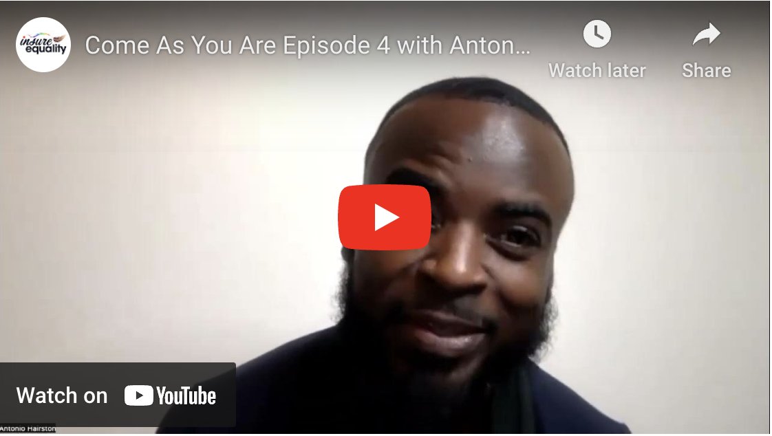 InsureEquality's tweet photo. Watch our latest "Come As You Are" video with Antonio Javar, a dynamic keynote speaker and the author of The Center: How Our Thoughts, Feelings and Beliefs Shape Our Destiny. 

Watch the video here: https://t.co/9Vic5Jwmln
Check out Antonio's book here: https://t.co/SyvXR8wcZa https://t.co/eQcdCdHNrx