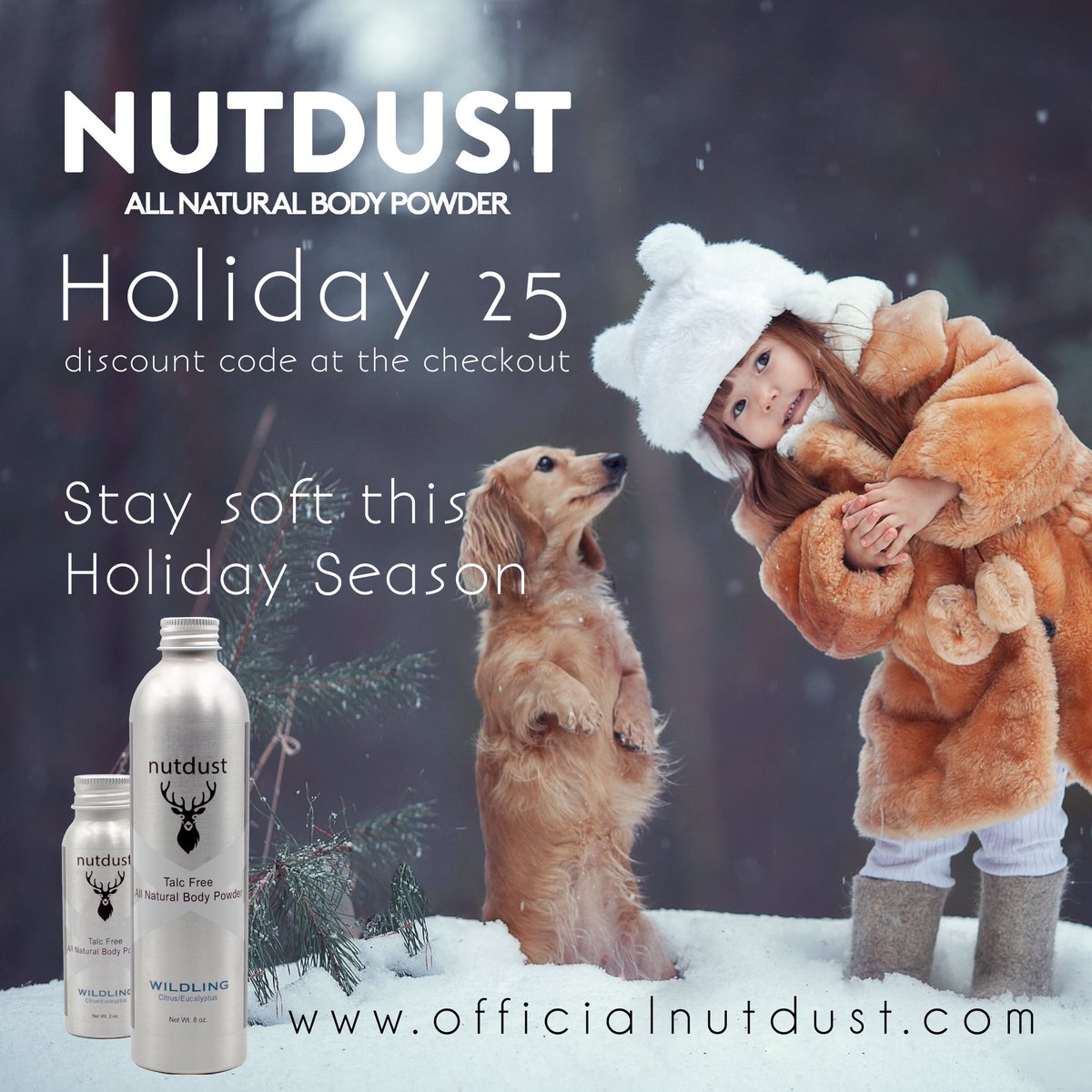 Say goodbye to sweaty, uncomfortable moments with Nutdust - The ultimate solution for staying fresh all day long. 

#Getclose #Beyou #nutdust #bodypowder #giftideas #stockingstuffers #christmas #snowdogs #dogs