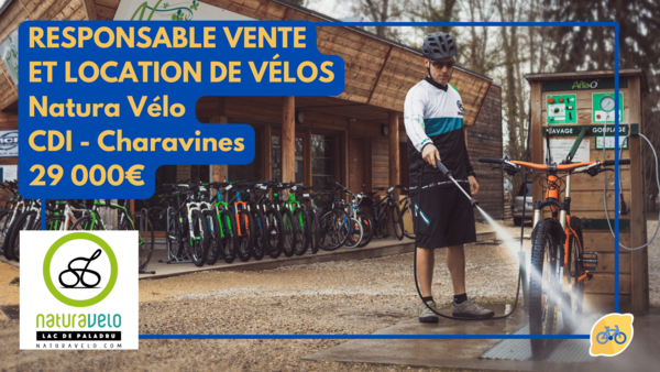 VelookFr's tweet photo. [ Recrutement ] Natura Vélo recrute en CDI une ou un responsable vente et location de vélos à Charavines.

⏩ Pour en savoir plus, découvrez tous les détails de cette offre : https://t.co/wPuxikgCdI https://t.co/Ul5obwp2Xk
